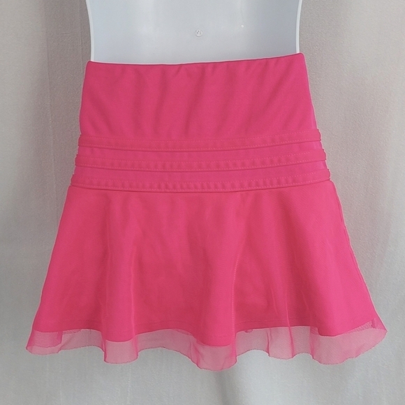 Adidas Girls Tennis Skort with tulle overlay - Pink - size 6 - Picture 3 of 6